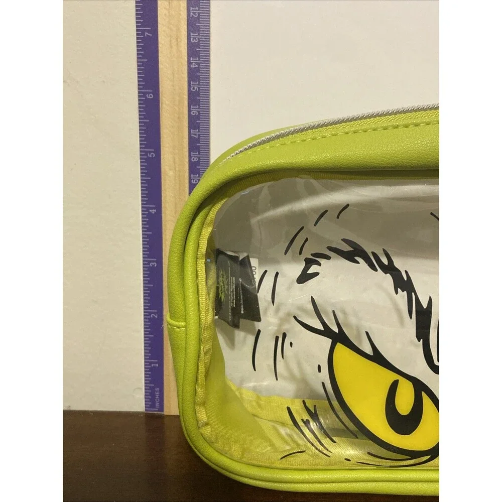 Bio World Dr. Seuss The Grinch Travel Cosmetic Bags Set Of 2 Toiletry Pouch